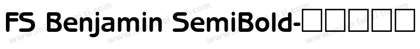 FS Benjamin SemiBold字体转换